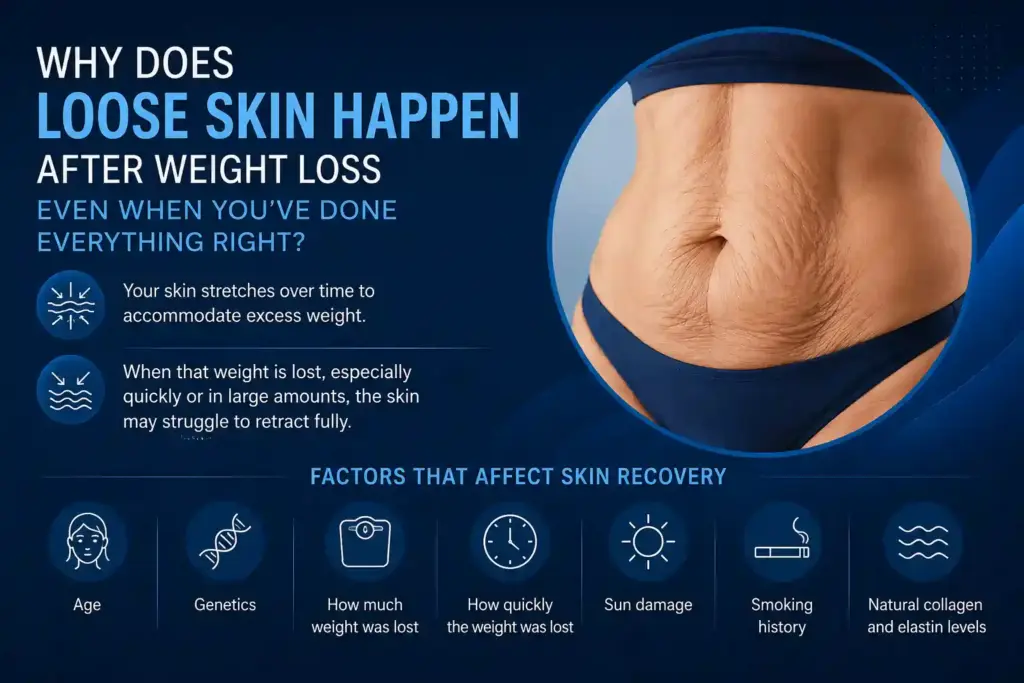 Why Does Loose Skin Happen After Weight Loss Even When You’ve Done Everything Right Derbyshire?