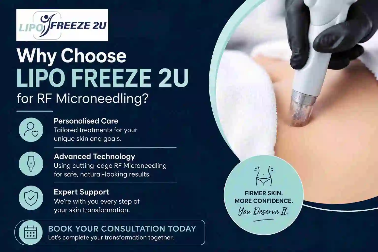 Why Choose LIPO FREEZE 2U for RF Microneedling Derbyshire?